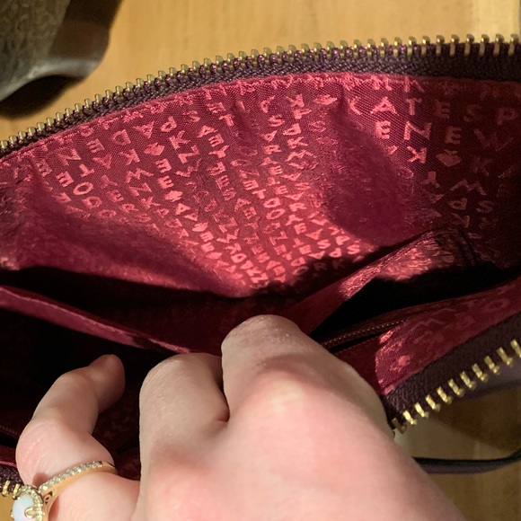 LIKE NEW Kate Spade across Body Bag Plum - Picture 6 of 8